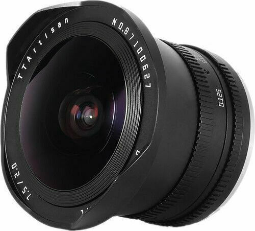 TTArtisan Crop Φωτογραφικός Φακός 7.5mm f/2 Fisheye για Micro Four Thirds (MFT) Mount Black