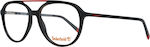 Timberland Plastic Eyeglass Frame Black TB1618 002