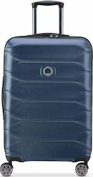 Delsey Expandable Μεσαία Βαλίτσα με ύψος 68cm σε Μπλε χρώμα