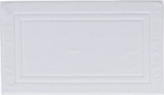 Hotel Bathroom Mat White 50x80cm