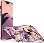 Supcase I-Blason Cosmo Snap Silicone Back Cover Marble Purple (iPhone 13)