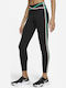 Dri-fit One Women's Cropped Running Legging High Waisted Dri-Fit Black