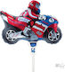 Balloon Foil Red Motorcycle 36cm