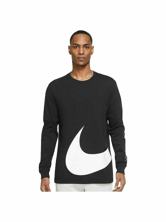 Nike Ανδρική Μπλούζα Μακρυμάνικη Μαύρη
