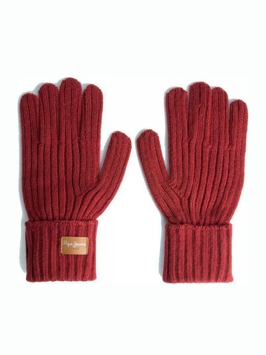 Pepe Jeans Emily Κόκκινα Γυναικεία Πλεκτά Γάντια