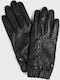 Ted Baker Runched Schwarz Leder Handschuhe