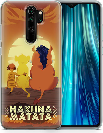 Hakuna Matata Back Cover Σιλικόνης Πολύχρωμο (Redmi Note 8 Pro)