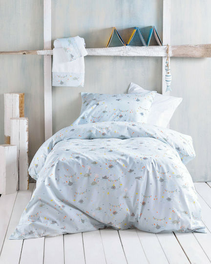 Rythmos Fouska Kinder Kissenbezug 50x70cm Blue