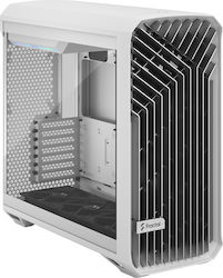 Fractal Design Torrent Gaming Midi Tower Computer Case with Window Panel White TG Clear