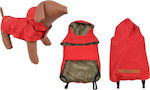 Woofmoda Red Waterproof Dog Coat with Hood with 40cm Back Length