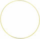 Metallic Decorative Wreath for DIY Crafts Gold 30x30cm