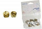 Next Metallic Decorative Bell for DIY Crafts Gold 8pcs 1.2cm