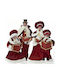 Iliadis Christmas Figure Height 45cm Family Carols 4pcs