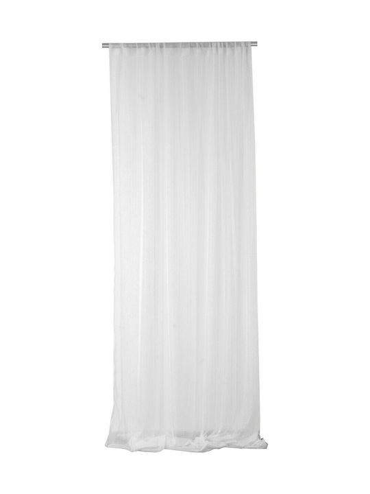 Viopros Pencil Pleat Curtain 1060 Λευκό 140x270εκ.
