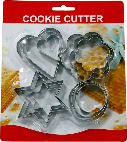 TnS Metallic Cookie Cutter 12pcs