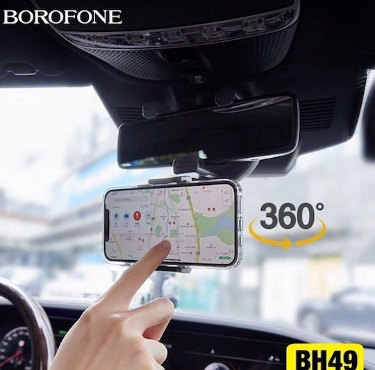 Borofone Car Mobile Mount 4.5" - 7" with Adjustable Hooks Black