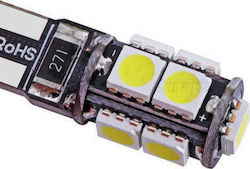 LED t10 9smd 6500k canbus