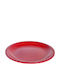 Evivak Family Plate Desert made of Melamine Red with Diameter 18.5cm