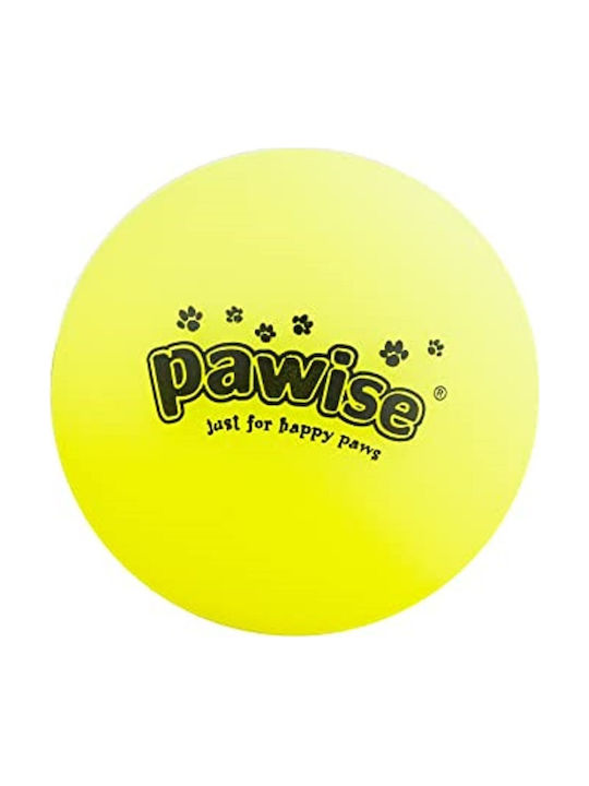 Pawise Vinyl Μπάλα Παιχνίδι Σκύλου Large 9εκ. Κίτρινη 1τμχ