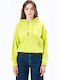 212.EW20.51 Women's Sweatshirt Hooded Lime