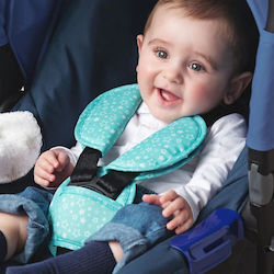Kiokids Car Seat Belt Pads Light Blue Stars