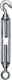 Benman Benman Light Type Boat Tensioner Electrogalvanized with Hook and Eye M12 252mm 12mm