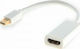 Blow Μετατροπέας HDMI female σε mini DisplayPort male Λευκό (DM-92-157)