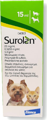 Surolan Ear Drops Dog Ear Cleansing Drops 15ml