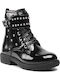 64002 Kids Boots from Patent Leather with Zipper Black