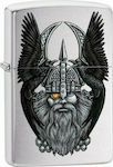 Zippo Αναπτήρας Λαδιού Αντιανεμικός σε Ασημί χρώμα Odin