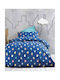 Rythmos Sheet Set Semi-double Cotton Busters Blue 160x260cm 3pcs