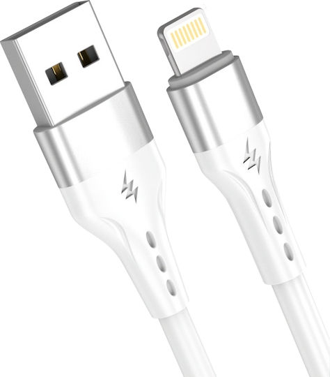Leewello SJX-208 USB-A zu Lightning Kabel Weiß 1m