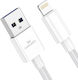 Leewello SJX-209 USB to Lightning Cable Λευκό 1m