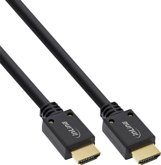 InLine HDMI 2.1 Ultra High Speed 48Gbps 4K 120Hz HDR VRR Cable HDMI Male - HDMI Male 1m Black