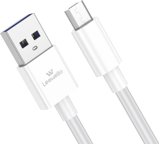 Leewello SJX-209 1m Regular USB 2.0 to micro USB Cable White