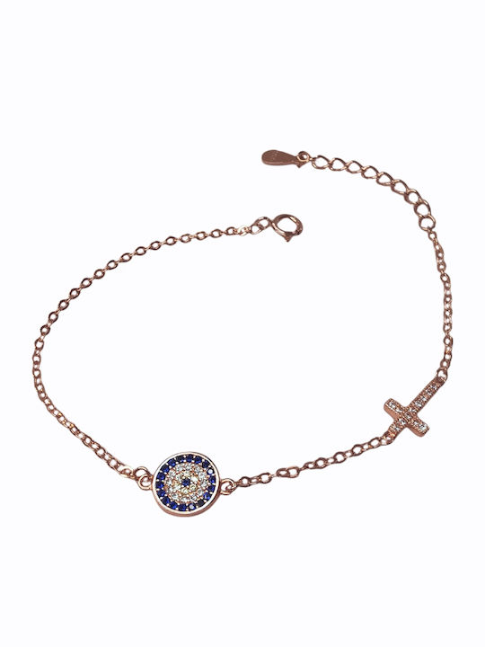 925 Silver Bracelet with Rose Gold Plating