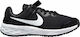 Revolution 6 Fly Ease Kids Sports Shoes Running with Hoop & Loop Closure Black