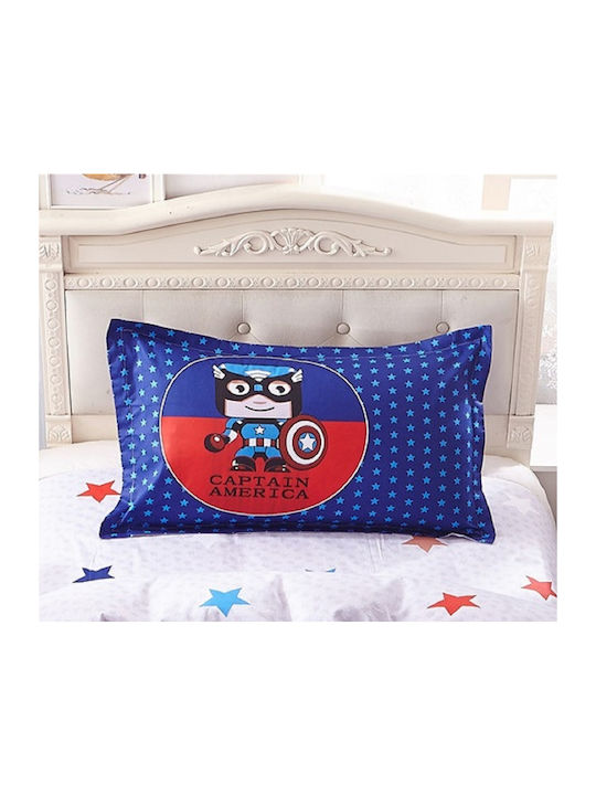 Mc Decor Kids Cotton Pillowcase 50x75cm Blue