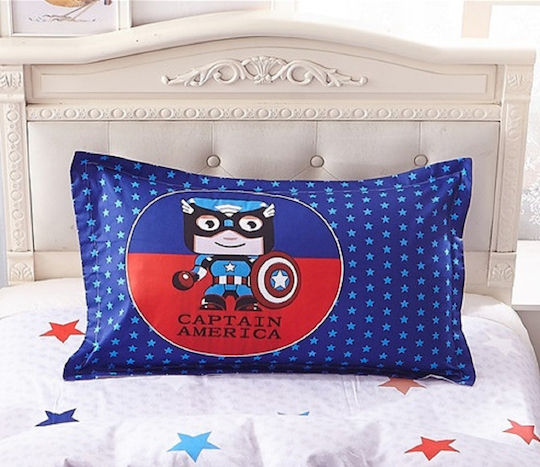 Mc Decor Kids Cotton Pillowcase 50x75cm Blue