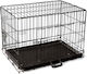 Vesta Vesta Dog Wire Crate Medium with 2 Doors Black 76x46x55cm