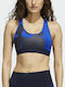 Marimekko Believe This Женско Спортно Сутиен Bold Blue/Legend Ink с Лека подложка