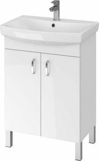 Cersanit Claso Carina Countertop with Sink L60xW41.5xH84cm White