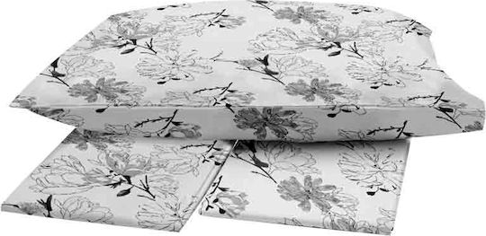 Sunshine Menta Сет Калъфки за Възглавници с корица за плик 070 Grey 50x70см.