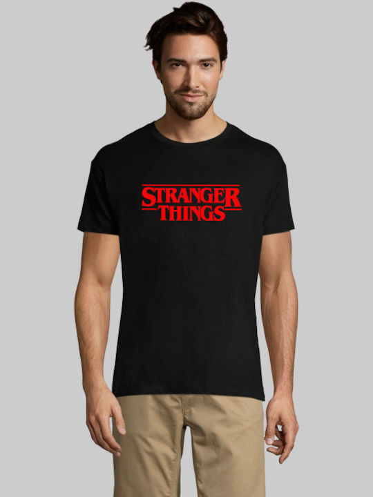 Stranger things t-shirt - BLACK