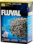 Fluval Biological Porous Material for Aquarium Filtering with Activated Carbon Active Carbon 3x150g