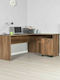Ecke Professionelles Büro Rio Holz Walnut 160x144x75cm