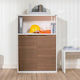 Kabinett Büro Καρυδί / Λευκό 76x34x111cm