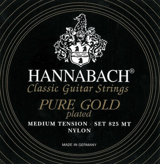 Hannabach Pure Gold Plated 825 Single Nylon Classical Guitar String E1 (Mi)