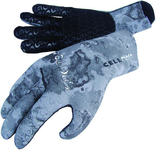 Spetton Black Camo Gloves Diving 2mm