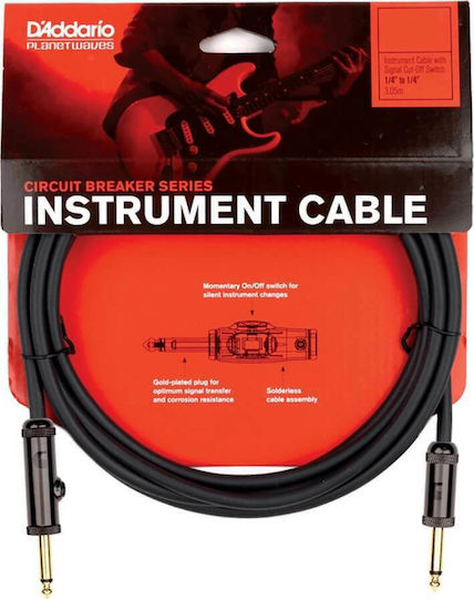 Daddario Cable 6.3mm male - 6.3mm male 6m (PW-AG-20)